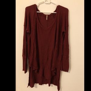 Free People Thermal/Waffle tee